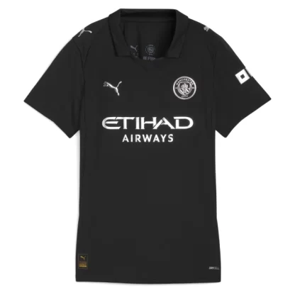 Kupiti Ženski Nogometna dresi črna Manchester City Gostujoči 2025-26