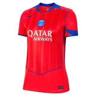 Kupiti Ženski Nogometni dresi Paris Saint-Germain PSG Tretji 2025-26 rdeča