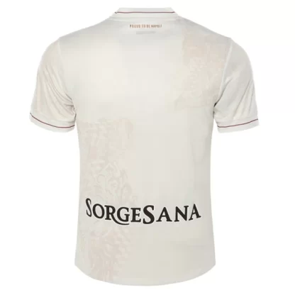 Moški Nogometna dres SSC Napoli Gostujoči 2025-26 bela Kratek Rokav-1