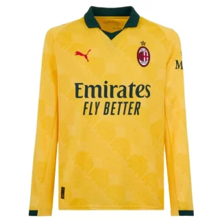 Moški Nogometni dres AC Milan Tretji 2025-26 Dolgi Rokav z lastnim tiskom