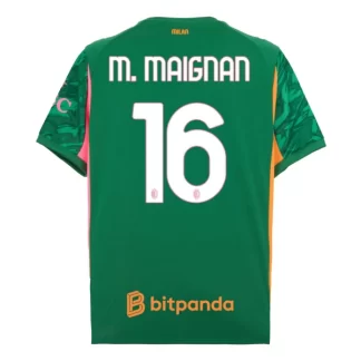Moški Nogometni Dresi AC Milan Mike Maignan 16 Vratar 2025-26 Kratek Rokav