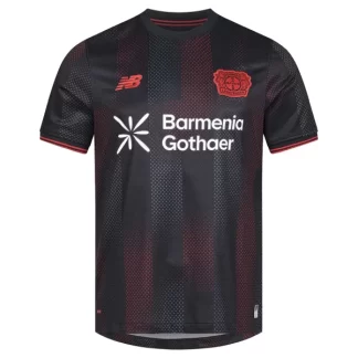 Moški Nogometni dresi Bayer 04 Leverkusen Domači 2025-26 črna rdeča