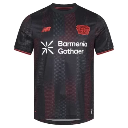 Moški Nogometni dresi Bayer 04 Leverkusen Domači 2025-26 črna rdeča