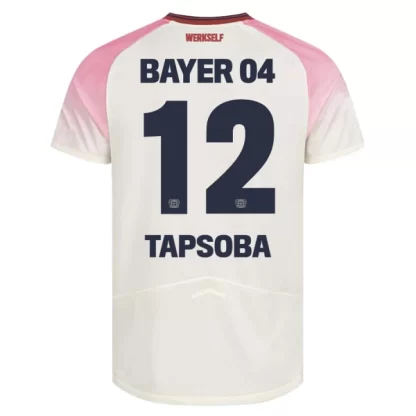 Moški Nogometni dresi Bayer 04 Leverkusen Edmond Tapsoba #12 Gostujoči 2025-26