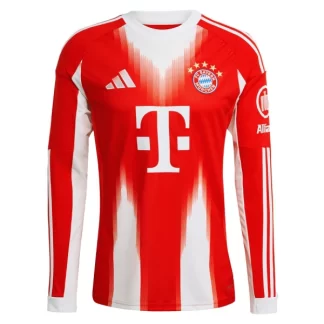 Najcenejši Nogometni dresi FC Bayern Munich Domači 2025-26 rdeča Dolgi Rokav