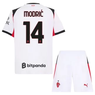 Nakup Otroški Nogometni Dresi AC Milan Gostujoči 2025-26 tisk Modrić 14