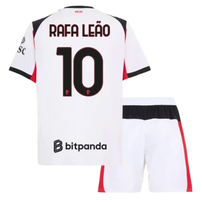 Nakup Otroški Nogometni Dresi AC Milan Rafael Leao #10 Gostujoči 2025-26