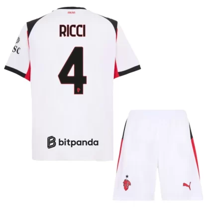 Nakup Otroški Nogometni Dresi AC Milan Ricci 4 Gostujoči 2025-26