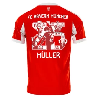 Nogometni dresi FC Bayern Munich Domači 2025-26 rdeča Thomas Müller 25-Posebno