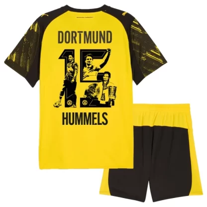 Nogometni Dresi za otroke BVB Borussia Dortmund Mats Hummels #15 Domači 2025-26
