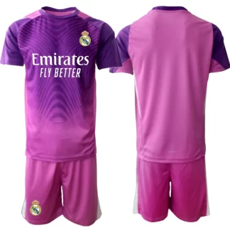 Nogometni dresi za otroke kompleti Real Madrid Vratar Gostujoči 2025-26 roza