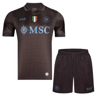 Nogometni dresi za otroke SSC Napoli Tretji 2025-26 z lastnim tiskom