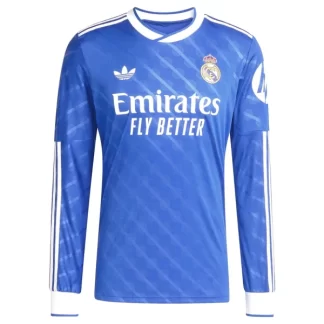 Novo Moški nogometni dresi Real Madrid Tretji 2025-26 Dolgi Rokav