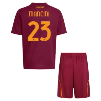 Novo Otroški dresi kompleti za otroke AS Roma Domači 2025-26 tisk Mancini 23