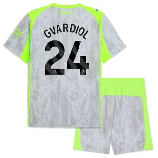 Otroški dresi kompleti Manchester City Joško Gvardiol #24 Tretji 2025-26