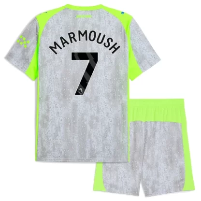 Otroški dresi kompleti Manchester City Omar Marmoush #7 Tretji 2025-26