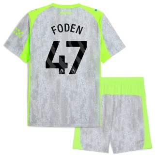 Otroški dresi kompleti Manchester City Phil Foden #47 Tretji 2025-26