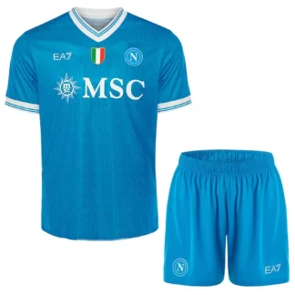 Otroški Nogometna dres kompleti SSC Napoli Domači 2025-26 modra