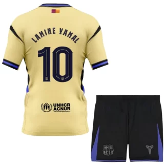 Otroški Nogometni Dres komplet FC Barcelona x Kobe Bryant Gostujoči 2025-26 Lamine Yamal 10