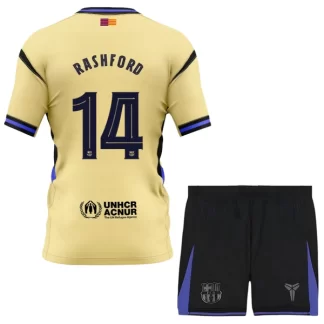 Otroški Nogometni Dres komplet FC Barcelona x Kobe Bryant Gostujoči 2025-26 Marcus Rashford 14