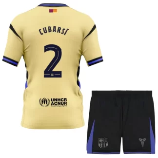 Otroški Nogometni Dres komplet FC Barcelona x Kobe Bryant Gostujoči 2025-26 Pau Cubarsi 2