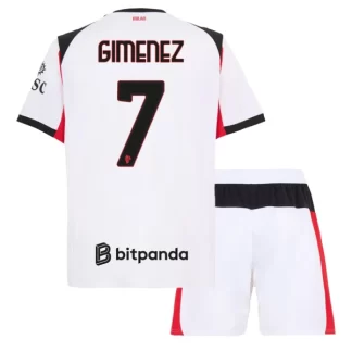 Otroški Nogometni Dresi AC Milan Gostujoči 2025-26 Santiago Giménez 7