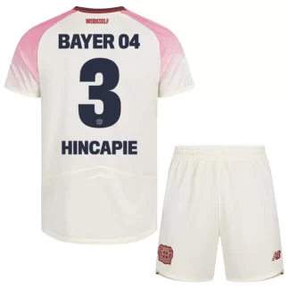 Otroški Nogometni dresi Bayer 04 Leverkusen Piero Hincapie #3 Gostujoči 2025-26