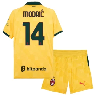 Otroški Nogometni Dresi komplet AC Milan Tretji 2025-26 tisk Modrić 14