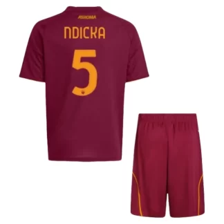Otroški Nogometni dresi komplet AS Roma Ndicka 5 Domači 2025-26