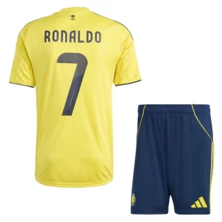 Otroški Nogometni dresi kompleti Al-Nassr Domači 2025-26 Cristiano Ronaldo 7