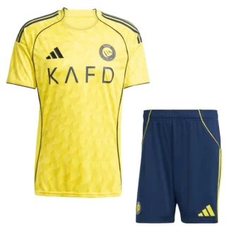 Otroški Nogometni dresi kompleti Al-Nassr Domači 2025-26 z lastnim tiskom