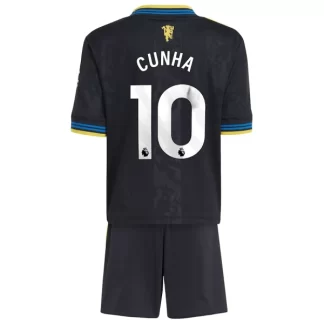 Nogometni dresi otroški kompleti Manchester United Matheus Cunha #10 Tretji 2025-26