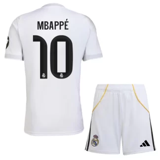 Otroški Nogometni dresi Kompleti Real Madrid Kylian Mbappé 10 Domači 2025-26