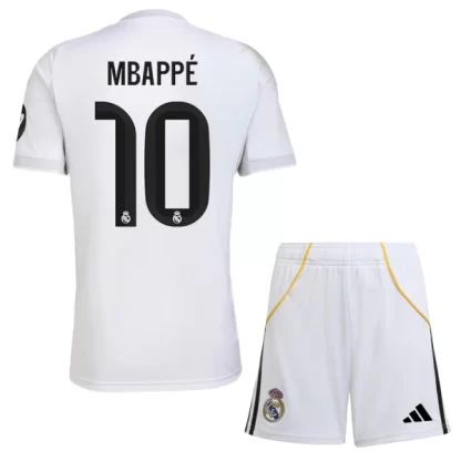 Otroški Nogometni dresi Kompleti Real Madrid Kylian Mbappé 10 Domači 2025-26