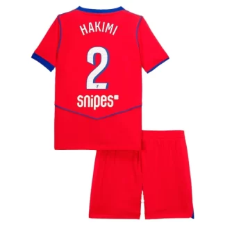 Otroški Nogometni dresi Paris Saint-Germain PSG Tretji 2025-26 Achraf Hakimi 2