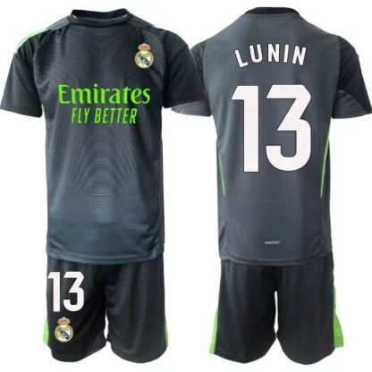 Poceni dresi Real Madrid za otroke Andriy Lunin #13 Vratar 2025-26