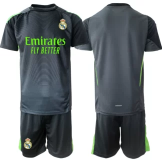 Poceni dresi Real Madrid za otroke Vratar 2025-26 črna prodajo online