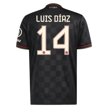 Poceni Nogometni dresi FC Bayern Munich Tretji 2025-26 Luis Díaz 14