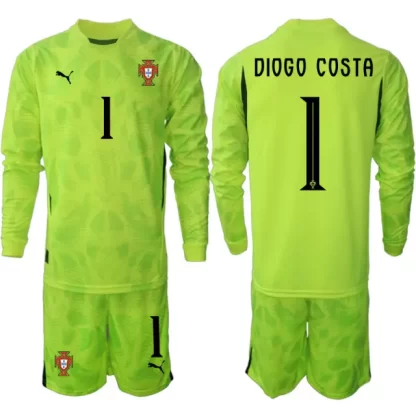 Poceni Nogometni dresi kompleti Portugalska Vratar 2025-26 Diogo Costa 1