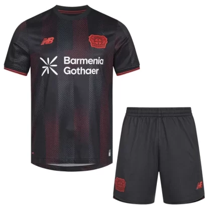 Poceni Otroški Nogometni dresi Bayer 04 Leverkusen Domači 2025-26 z lastnim imenom
