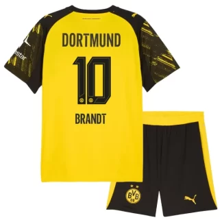 Poceni Otroški Nogometni Dresi BVB Julian Brandt #10 Borussia Dortmund Domači 2025-26