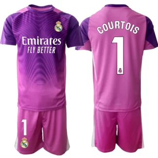 Prodaja Otroški nogometni dresi kompleti Real Madrid Vratar Gostujoči 2025-26 Thibaut Courtois 1
