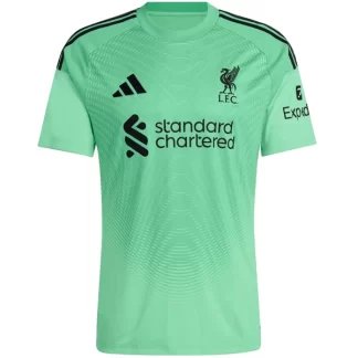 Prodajo Moški Nogometni dresi Liverpool Vratar 2025-26 Zelena Črna