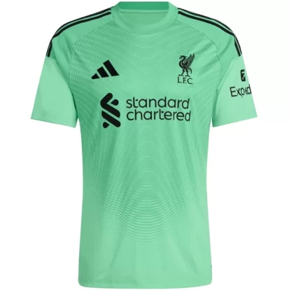 Prodajo Moški Nogometni dresi Liverpool Vratar 2025-26 Zelena Črna