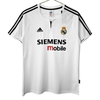 Retro Nogometni dresi Real Madrid Domači 2003-2004 bela Kratek Rokav