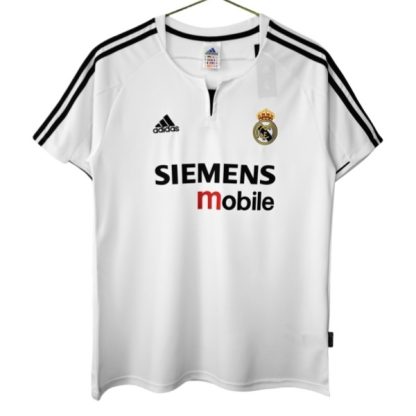 Retro Nogometni dresi Real Madrid Domači 2003-2004 bela Kratek Rokav
