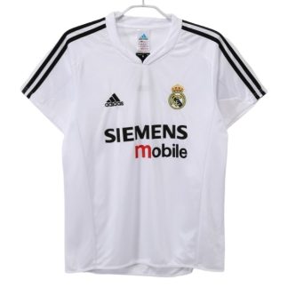 Retro Nogometni dresi Real Madrid Domači 2004-2005 bela Kratek Rokav