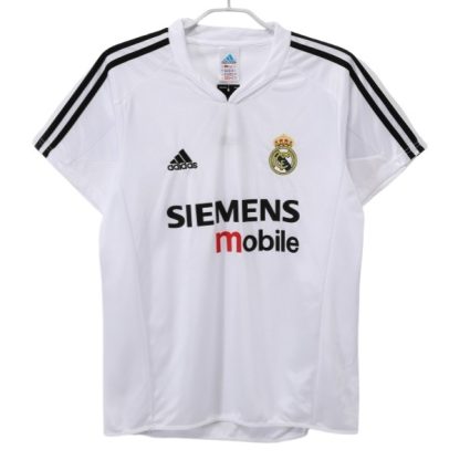 Retro Nogometni dresi Real Madrid Domači 2004-2005 bela Kratek Rokav