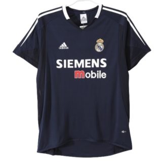 Retro Nogometni dresi Real Madrid Gostujoči 2004-2005 črna Kratek Rokav