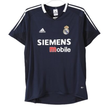 Retro Nogometni dresi Real Madrid Gostujoči 2004-2005 črna Kratek Rokav